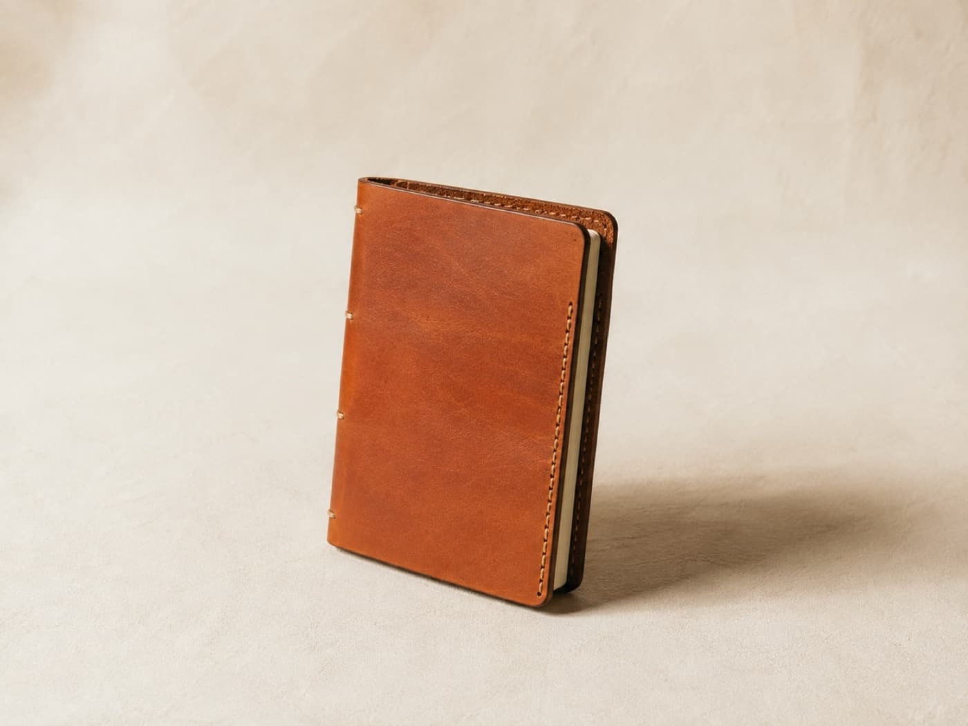 Notebook Cover A6 — The small format, for the notebook that lives beside the phone charger and never leaves the room.